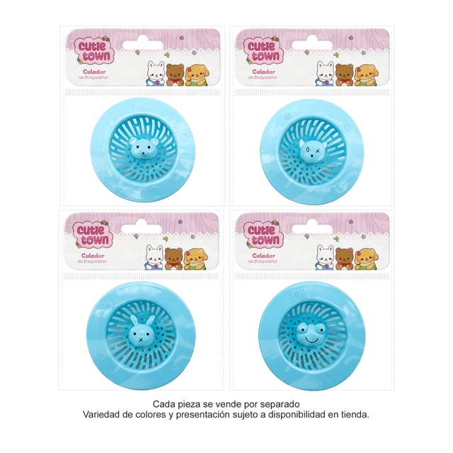 Colador Prichos Cutie Town Color Azul para Fregadero de Plástico 1 Pieza