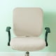 thumbnail image 5 of Funda para asiento de silla perfecl elástico lavable para oficina crema, 5 of 7