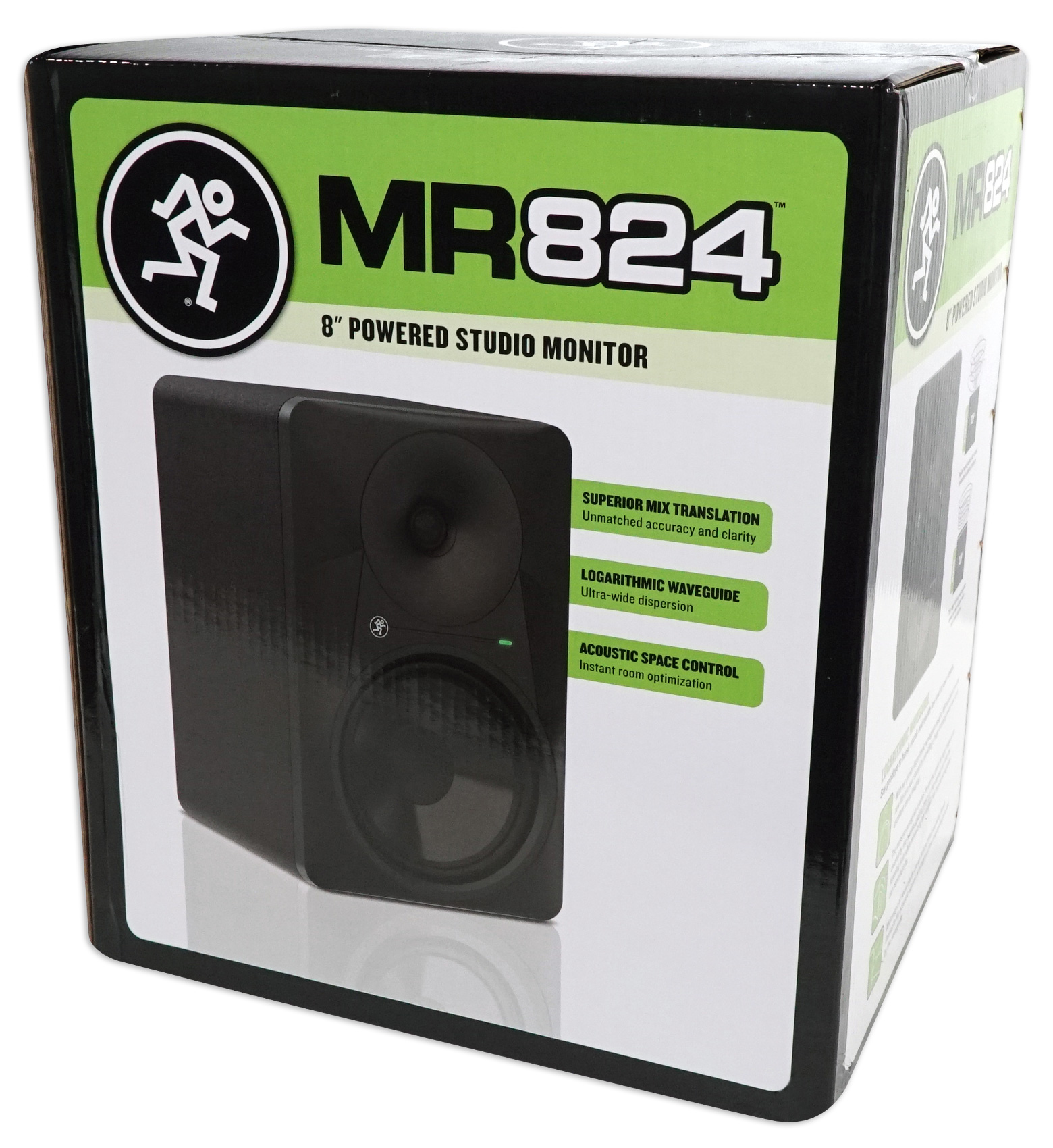 Mackie MR824 8” 85w Powered Studio Monitor Class A/B Bi-Amp Speaker+Headphones