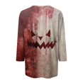 thumbnail image 4 of YDLCAFD Tunique Imprimée pour Femmes, Manches 3/4, Col Rond, Blouse T-Shirt, 4 of 5