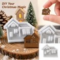thumbnail image 2 of Christmas House Silicone Mold DIY Handmade Crafts Resin Wax Soap Clay Fondant Casting Holiday Shape Projects Art Supply, 2 of 5
