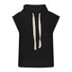 thumbnail image 3 of Tops de Verano de Algodón, Cordón de Color Sólido Deporte Casual sin Mangas con Capucha para Hombres Hecha de Tela Transpirable para Todas las Estaciones, Tops de Verano Casuales, 3 of 6