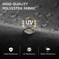 thumbnail image 5 of YODOLLA 15 Ft Patio Double Sided Umbrella Large Outdoor Umbrella - Black, 5 of 9