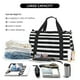 thumbnail image 5 of Balery Black And White Stripes Bolsa de Gimnasio para Mujeres, Bolsa de Viaje con Bolsillo Húmedo, Bolsa de Fin de Semana para Mujeres, Bolsa de Viaje Resistente al Agua, 5 of 7