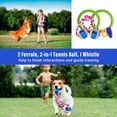 thumbnail image 4 of Flroha Dog Agility Course Backyard Set Dog Agility Course Backyard Set with 2 Tunnels Hoop Jump 2 Hurdle Jumps 6 Weave Poles Pause Box Whistle Folding Bowl Toy Ball Carry Bag robust, 4 of 9