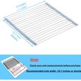 thumbnail image 4 of Roll Up Dish Drying Rack, Over The Sink Dish Drying Rack Kitchen Rolling Dish Drainer, Foldable Sink Rack Mat Stainless Steel Wire Dish Drying Rack for Kitchen Sink Counter 17.8''x11.8'', 4 of 7