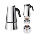 thumbnail image 2 of Design Moka Pot Cafetera Portátil De Acero Inoxidable Cafetera Para Todo Tipo De Estufas Cateissary HA040466-02, 2 of 6