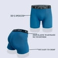 thumbnail image 5 of KJFISTMU Men's Comfort Briefs Solid Color 4-Pack,95%Polyester 5% Spandex Men's Ultra-comfortable SoftUnderwear, Moisture-absorbent And Breathable No Curling, 5 of 5