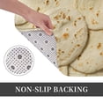 thumbnail image 6 of Sikiie Taco Tortillas Print Flannel Anti-slip Floor Mat 16x24in, Thickened Dustproof Entrance Door Mat Floor Mat for Kitchen, Bathroom, Laundry Room, 6 of 7