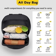 Storage Bag Compatible with Doona Infant Car Seat Stroller, Stroller Accessories, Large Capacity Diaper Bag, Easy Access Zipper Design, Wearable Backpack, Stroller Organizer Bag, All Day Bag