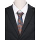 thumbnail image 4 of CORBATA CLÁSICA DE HOMBRE AUTOATADA CON PATRÓN DE FLORES, CORBATA FORMAL DE BODA ELEGANTE BURDEOS TALLA ÚNICA, 4 of 4