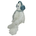 thumbnail image 4 of Northlight Plush Sitting Yeti with Earmuffs Christmas Figure - 18" - White and Blue, 4 of 5