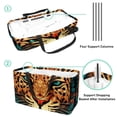 thumbnail image 4 of Leopard Large Capacity Reusable Foldable Oxford Cloth Grocery Bags for Storage Bins, Grocery Baskets, and Picnic Baskets, 4 of 7