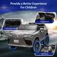 thumbnail image 7 of Xuanlur 24V 7AH Ride on Toys for Big Kids, Licensed LEXUS LX600 2 Seater 110W Motor Ride on Cars w/Remote Control, 4-Wheel Suspension, LED, Music, Power Display, Electric Car for Boys Girls, Gray, 7 of 7