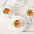 thumbnail image 3 of 10x E27 plastic screw lamp holder-White, 3 of 6