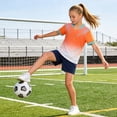 thumbnail image 3 of Vornjynx Boys Active Outfit Sets Short Sleeve Tee and Breathable Shorts Quick Dry Comfort Breathable Kids Summer Basketball Soft Activewear 2 Piece Orange Size 2, 3 of 8
