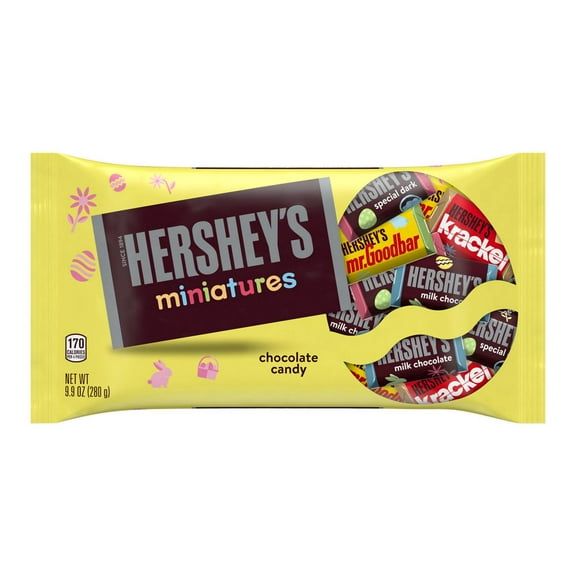Hershey's Miniatures Assorted Chocolate Easter Candy - 9.9 oz