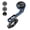 Black & Blue, variant on Suodoka Adjustable Bicycle Computer Mount Out Front Bike Handlebar Mount Holder with Camera Adapter & Light Holder for Mountain Road Bikes - Black & Red