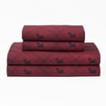 thumbnail image 2 of Elite Home Products, Microfiber Holiday Print Sheet Set, California King, Xmas Wonderland- White, 2 of 2