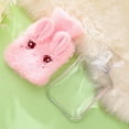thumbnail image 2 of MOQIN Hot Water Bottle, 350ml Small Hot Water Bottle with Cover Warm Water Bag with Soft Premium Faux Fur Cover,Mini Hot-Water Bag for Cold & Hot Compress,Hand Feet Warmer, 2 of 8
