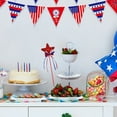 thumbnail image 3 of 4th of July Accessories, Independence Day Pentagram Decoration Red White And Blue Five Star Bow Star Stick Inserts Independence Day Party Decoration, 3 of 5