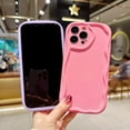 thumbnail image 5 of Compatible with iPhone 13 Pro Cute Kawaii Curly Cream Frame Shape Soft Silicone Shockproof Protective Phone Case Cover for Women Girls Clear, 5 of 9