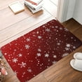 thumbnail image 2 of Bath Mat Snowflake Red Christmas Winter Bathroom Rug Non Slip for Shower Soft Memory Foam 15.7 x 23.6 Inch Small Carpet Floor Runner Washable, 2 of 6