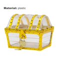 thumbnail image 5 of Cheers.US Plastic Transparent Antique Pirate Treasure Box with Lock and Key, Treasure Toy Box PrizesToy Can be Used For Long Time,Premium Texture and Exquisite Workmanship for Kids, 5 of 14