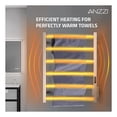 thumbnail image 6 of Charles Series 6-Bar Wall Mounted Electric Bathroom Warmer Rack in Polished Chrome Finish Stainless Steel, 6 of 10