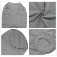 thumbnail image 3 of Ropa de algodón para perros, camiseta de color liso, transpirable y suave, adecuada para gatos y cachorros (2 piezas) (Mediana, Negro + Gris), 3 of 4