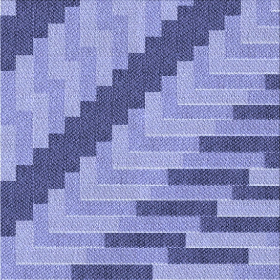Ahgly Company Indoor Square Patterned Slate Blue Area Rugs, 7' Square