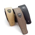 thumbnail image 3 of Leather Guitar Strap - Fits Acoustic  Electric  and Guitars  Adjustable to Any Player, 3 of 13