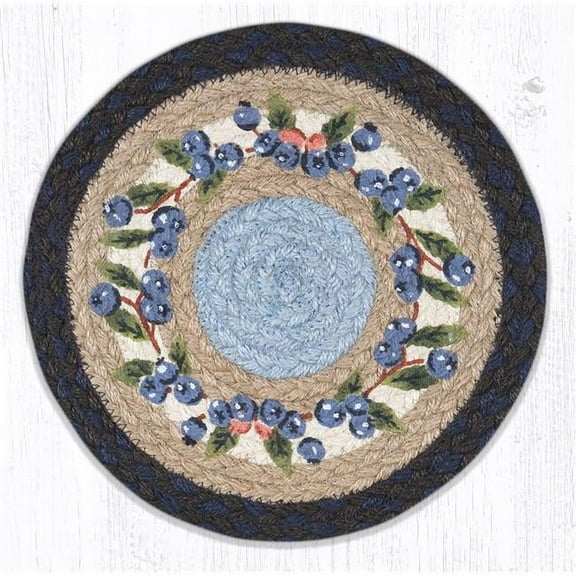 Capitol Importing 80-312BV 10 x 10 in. MSPR-312 Blueberry Vine Printed Round Trivet