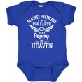 thumbnail image 3 of Inktastic Handpicked for Earth by My Poppy in Heaven with Angel Wings` Boys or Girls Baby Bodysuit, 3 of 5