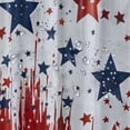 thumbnail image 5 of Fenyluxe Red White and Blue Stars Shower Curtain Waterproof Red Blue Stars Firework Shower Curtain for Bathroom,Bathtub,Shower, 4th of July America Patriotic Shower Curtain Set with Hooks White, 5 of 7
