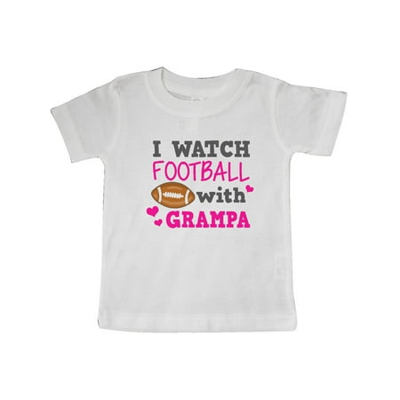 

Inktastic I Watch Football with My Grampa Gift Baby Girl T-Shirt