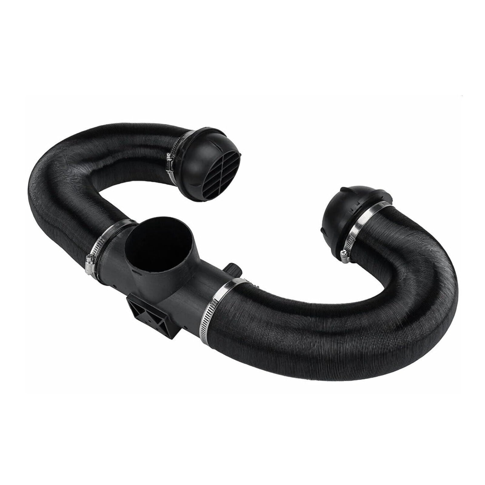 60mm Diesel Heater T Connector Kit with 2 Air Outlets Extendable Duct Pipes and Clamps for Webasto for Eberspacher for Propex