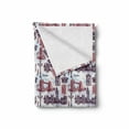 thumbnail image 2 of London Soft Flannel Fleece Throw Blanket, Hand Drawing Style Sketchy City with Famous Landmarks Architecture, Cozy Plush for Indoor and Outdoor Use, 60" x 80", Pale Blue Eggplant, by Ambesonne, 2 of 6