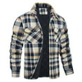 thumbnail image 3 of LEEYNEER Men‘s Thicken Plaid Flannel Jacket Big&Tall Winter Warm Quilted Lined Button Down Coat Casual Long Sleeve Regular Fit Outwear, 3 of 6