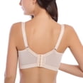 thumbnail image 3 of Women's Comfort Push Up Bras Plus Size Lace Underwire 3/4 Cup Sexy Underwear Thin Section Everyday Bra 36C to 46D,Beige 38/85D, 3 of 8