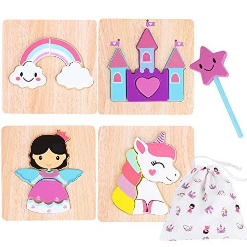 Details about   Wooden Jigsaw Puzzle for Toddler Kids Montessori Educational Toy Princess Blonde 