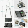 thumbnail image 4 of Compatible with Samsung Galaxy S25 Edge Wallet Case, 10 Card Slots & 1 Zipper Coin Pocket & 1 Cash Slot & 1 Cash Pocket & Lanyard & Crossbody Strap & Kickstand & RFID Blocking Phone Case, Black, 4 of 9