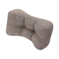 thumbnail image 4 of Lipstore Back Support Cushion Soft PP Cotton Filling Waist Support Back Support Pillow Coffee, 4 of 8