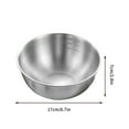 thumbnail image 3 of SLYNSHome Clearance Mixing Bowls with Scale,Reusable Stainless Steel Mixing Bowl,Home,Refrigerator and Kitchen Food Storage Organizers,Baking Utensils Metal Bowl for Kitchen Prep (28 Inch), 3 of 6