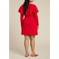 thumbnail image 2 of ELOQUII Women's Plus Size Sweater Cape Mini Dress, 2 of 2