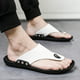 XZNGL Flip Flops Men Summer Rome Flip Flop Beach Slipper Comfortable T-Strap Open Toe Slipper – image 4 sur 6