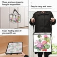 thumbnail image 2 of Home Organizer Foldable Fabric Storage Bin With Handle Floral, 2 of 7