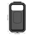 thumbnail image 1 of pitrice IPX8 Waterproof ABS Motorcycle Stand Holder 360 Degrees Rotatable Bracket Case Bicycle Mobile Phones Portable Fixing Support Rear View Mirror Large, 1 of 9