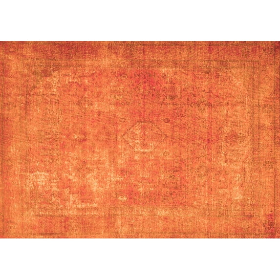 Ahgly Company Indoor Rectangle Persian Orange Traditional Area Rugs, 8' x 12'