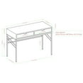 thumbnail image 5 of Walker Edison 2-Drawer Modern Engineered Wood Writing Desk in Off White, 5 of 5